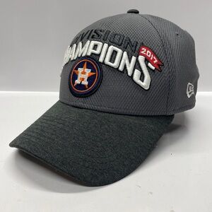 Clean New Era Hat Houston Astros 2017 Division Championship Hat Astros